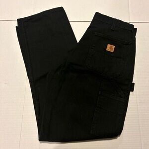 Carhartt Men's 32X32 Loose Fit Washed Duck Utility Work Pant Black NWOT